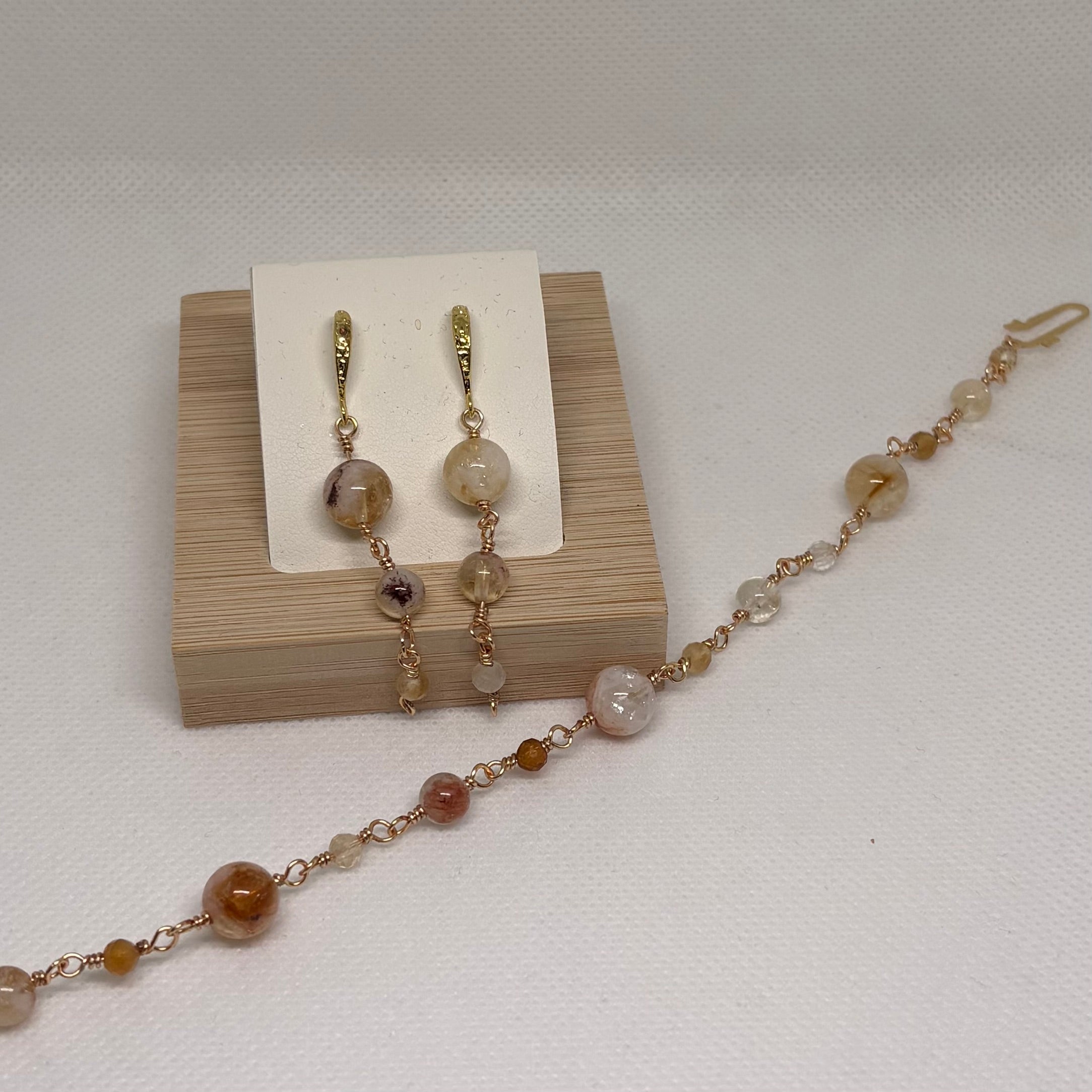 Fluorite Set 1 | Bracelet & Earrings
