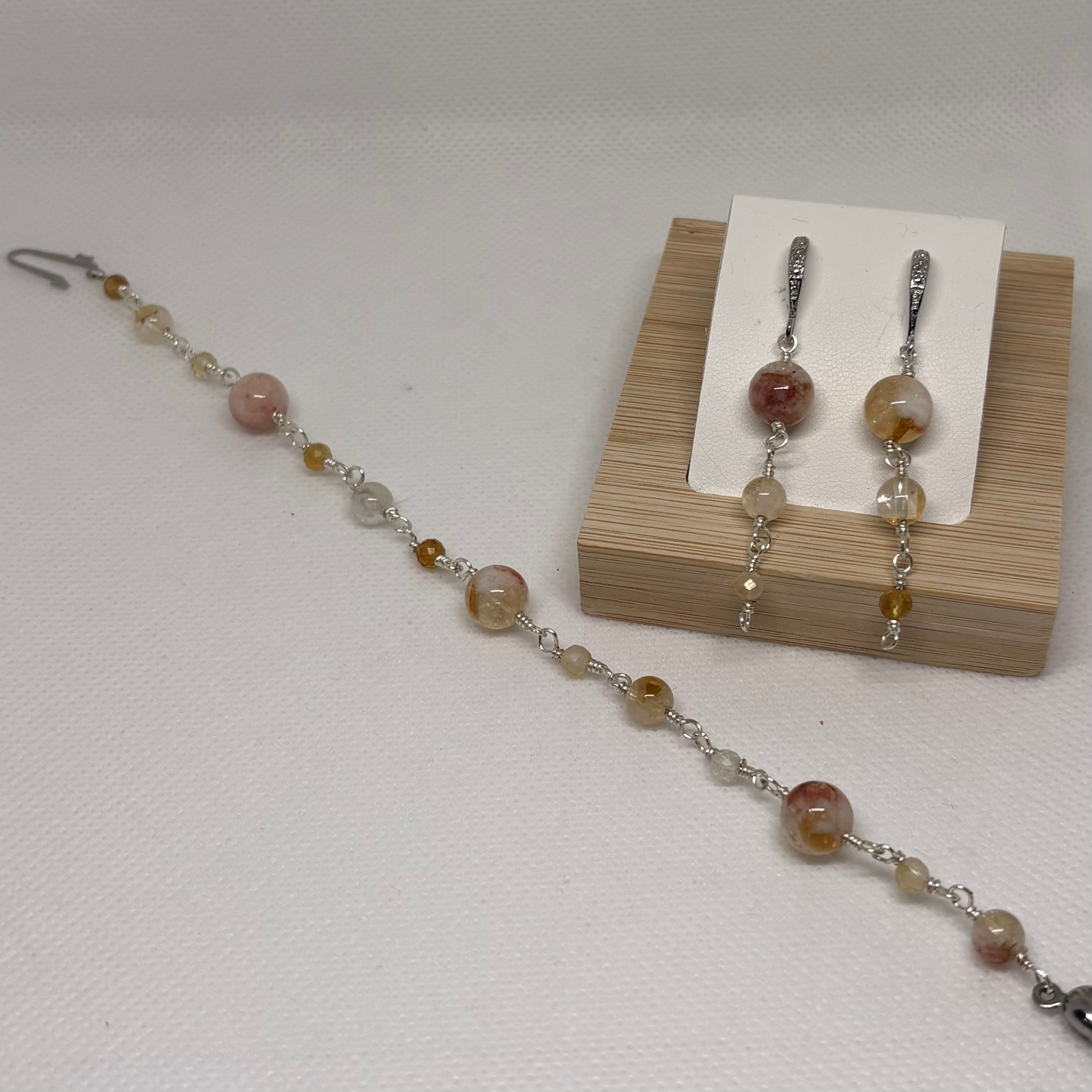 Fluorite Set 1 | Bracelet & Earrings