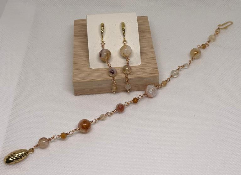 Citrin-Set 1 | Armband & Ohrringe