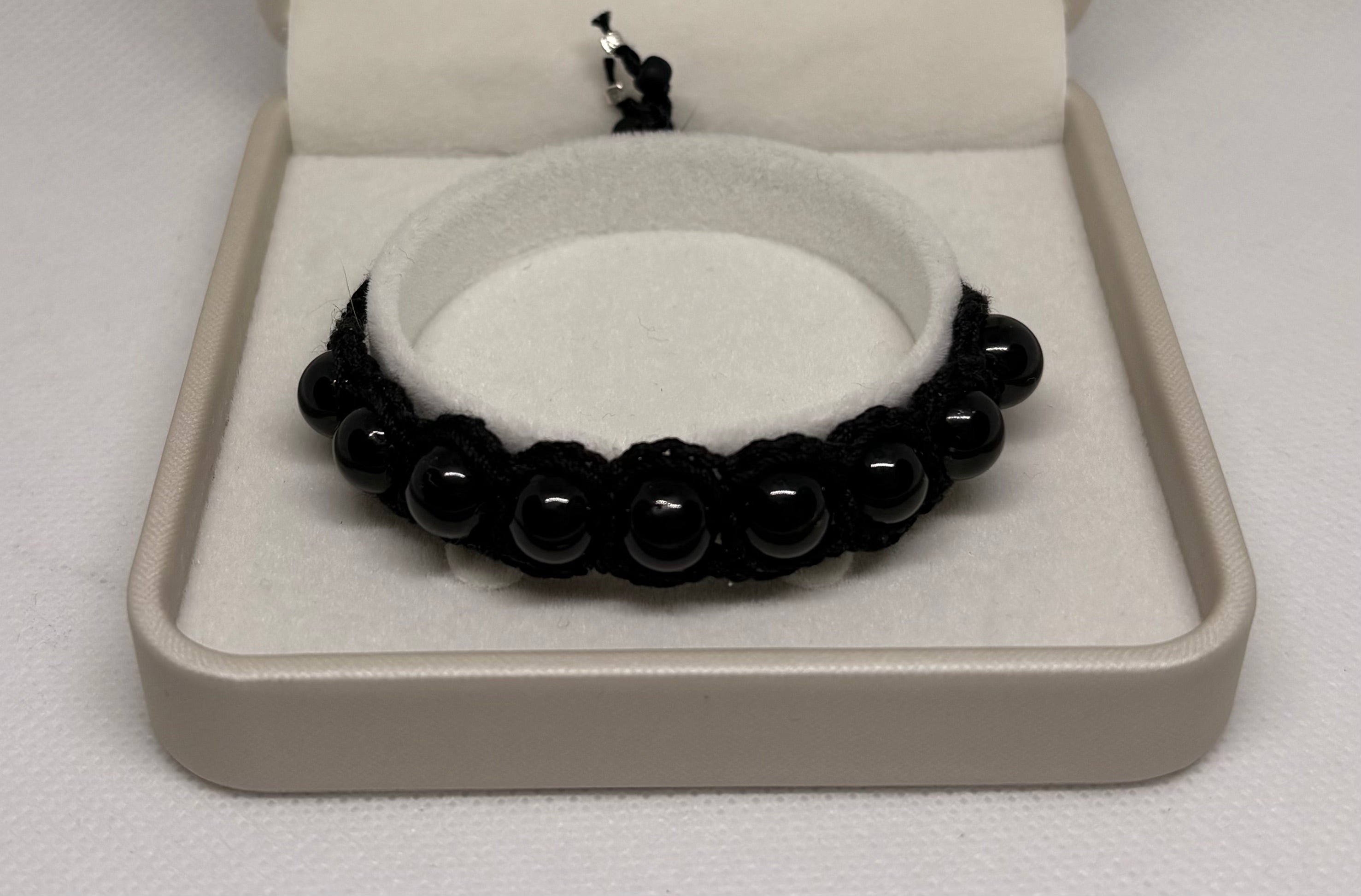 Turmalin Armband - gehäkelt halb