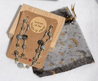 Ensemble Fluorite 1 | Bracelet et boucles d'oreilles