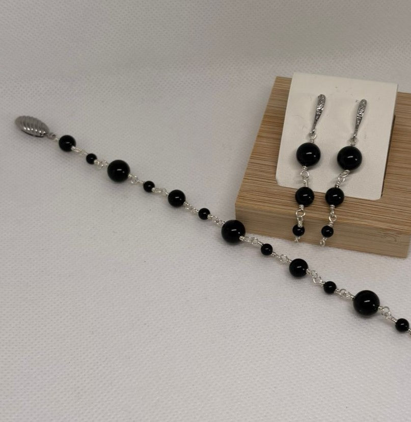 Set Tourmaline 1 | Bracelet & Boucles d'oreilles