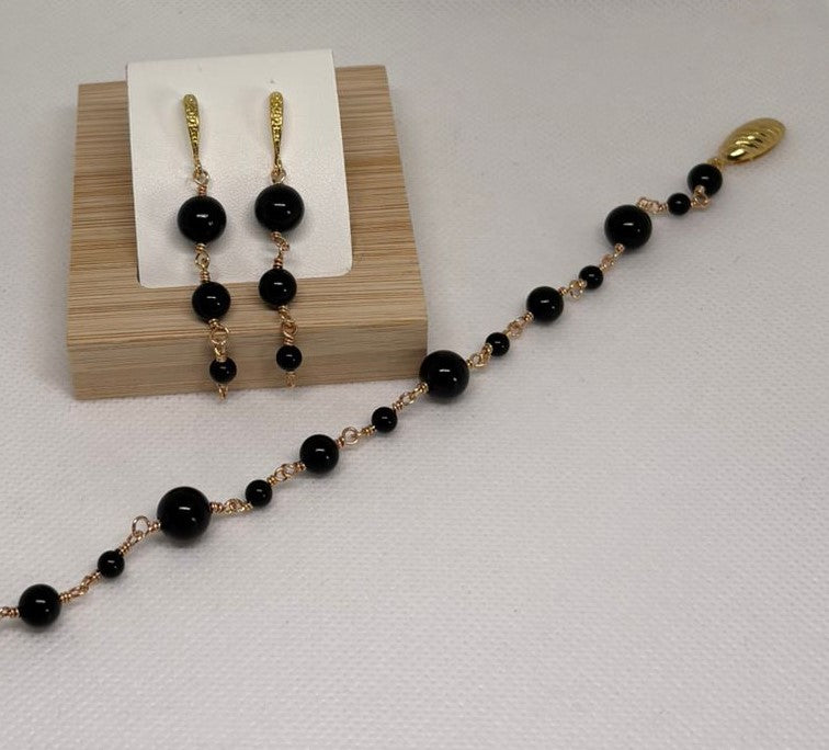 Set Tourmaline 1 | Bracelet & Boucles d'oreilles