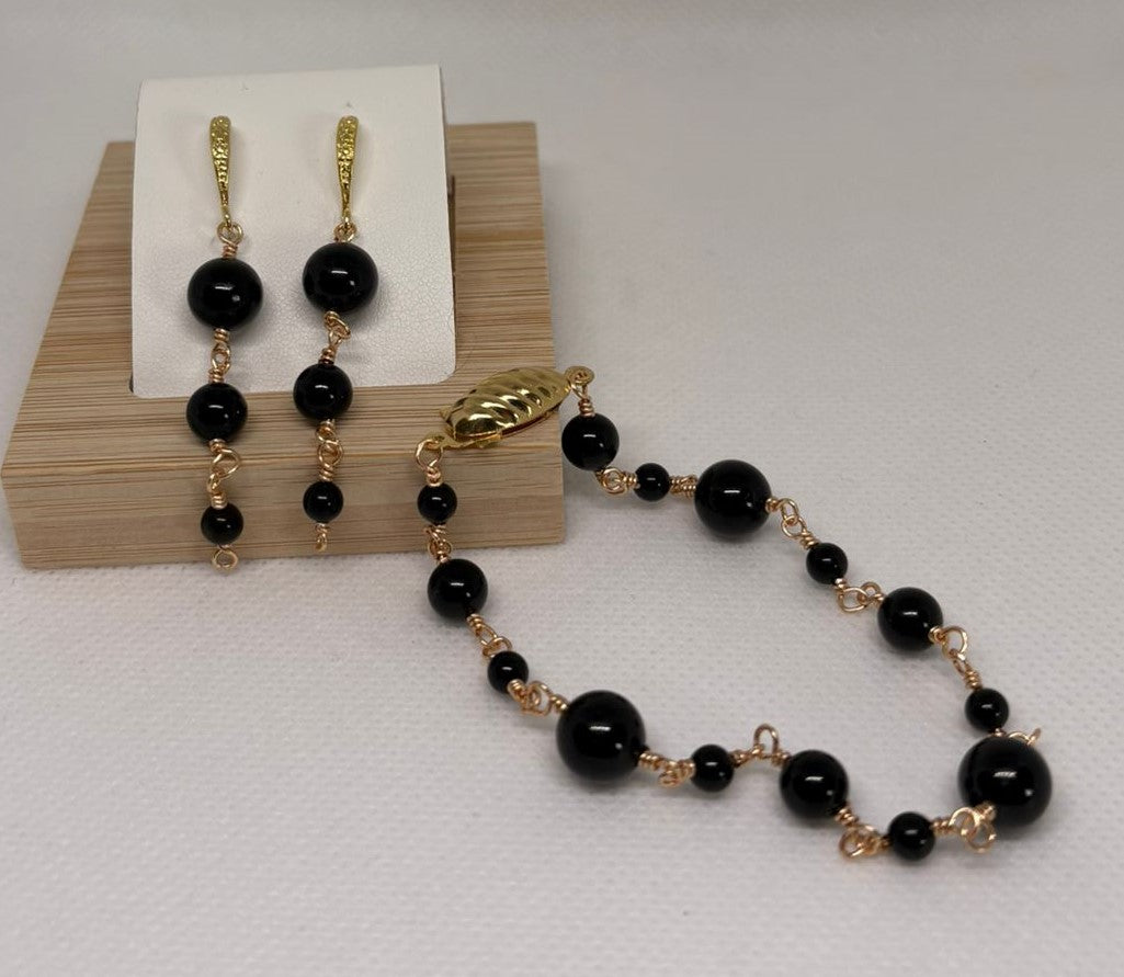 Set Tourmaline 1 | Bracelet & Boucles d'oreilles