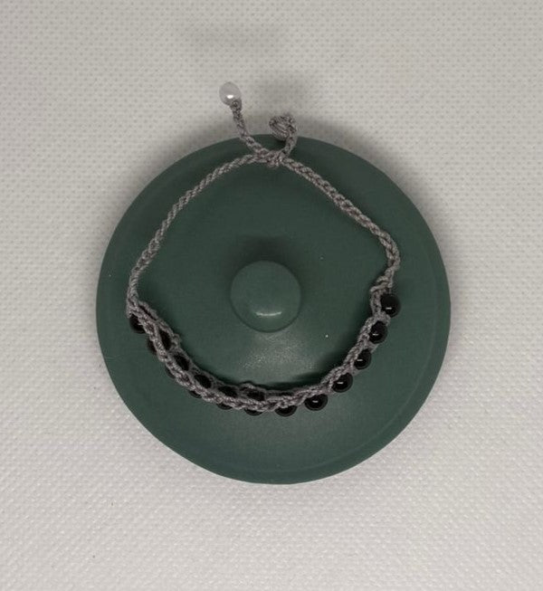 Turmalin Armband - gehäkelt halb