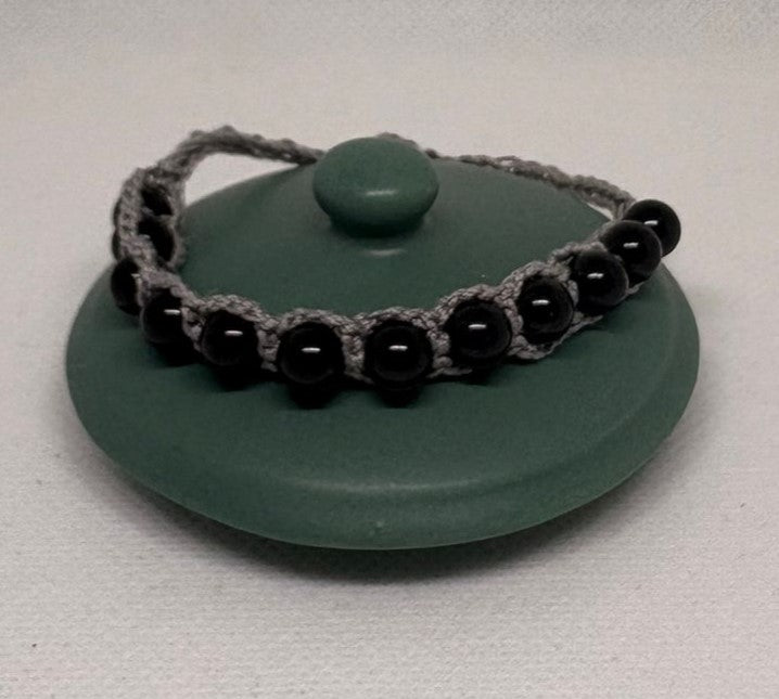 Turmalin Armband - gehäkelt halb
