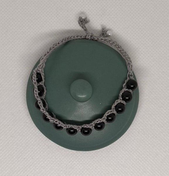 Turmalin Armband - gehäkelt halb